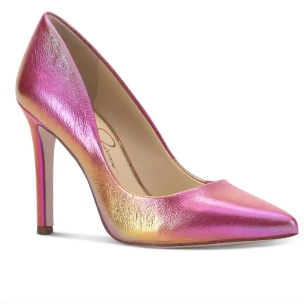 BRAND NEW JESSICA SIMPSON CASSANI POINTED TOE RAINBOW MULTI WOMEN"S PUMP SHOE G1 - Picture 16 of 16